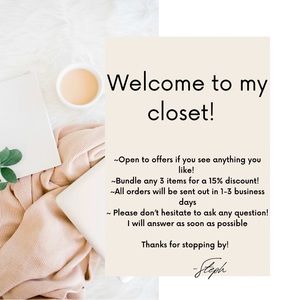 Welcome to my closet!
